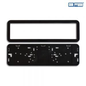 CarFrame® Kennzeichenhalter Edelstahl schwarz glänzend lackiert, CarFrame® Grundplatte